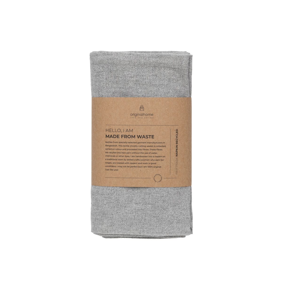 Napkin Recycled Grey - 4 - Originalhome